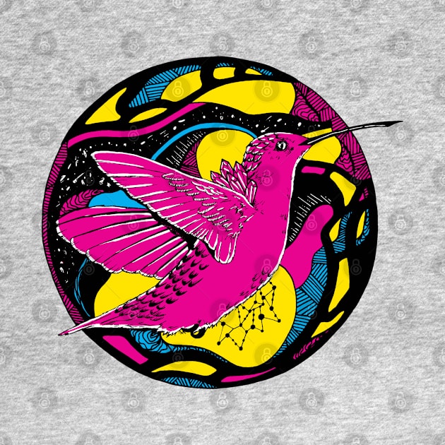 CMYK Circle of The Hummingbird by kenallouis